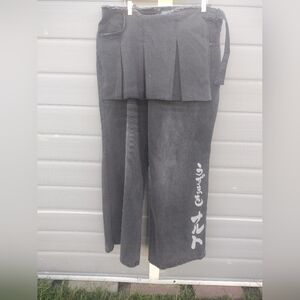 Dolls Kill NARUTO SHIPPUDEN NINJA ACADEMY ELITE WIDE LEG PANTS /SKIRT jeans 1X